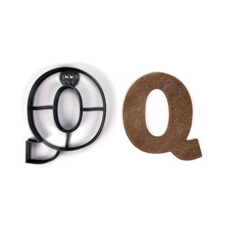 Písmeno Q (10cm) vykrajovátko/formička