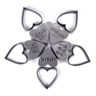 4+1 Akční valentýnský set razítek s vykrajovátky č.1