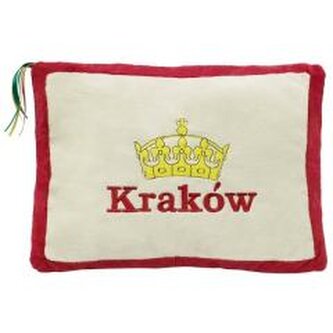 Poduszka Kraków czerwona 34x24cm