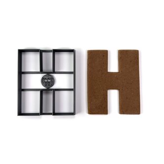 Písmeno H (10cm) vykrajovátko/formička Písmeno H (10cm) vykrajovátko/formička