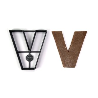 Písmeno V (10cm) vykrajovátko/formička Písmeno V (10cm) vykrajovátko/formička