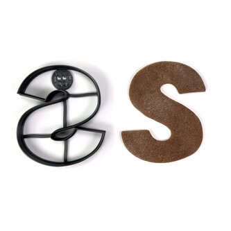 Písmeno S (10cm) vykrajovátko/formička