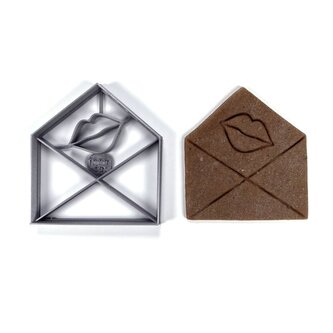 Obálka s polibkem vykrajovátko/formička