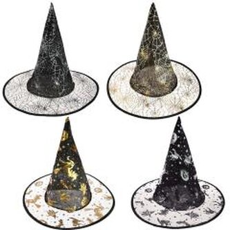 Kapelusz czarownicy z transparentnym rondem Kapelusz czarownicy z transparentnym rondem