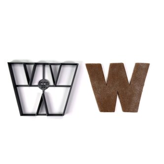 Písmeno W (10cm) vykrajovátko/formička