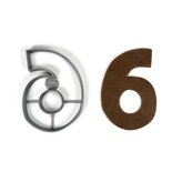 Číslo 6 (11cm) vykrajovátko/formička