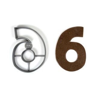 Číslo 6 (11cm) vykrajovátko/formička