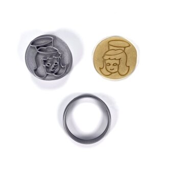 Anděl razítko s vykrajovátkem