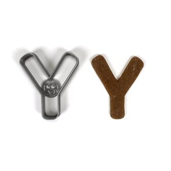 Písmeno Y zaoblené hrany (7cm) vykrajovátko/formička