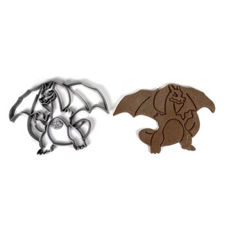 Ohnivá dračí postava vykrajovátko/formička