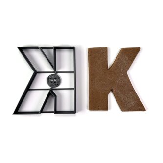 Písmeno K (10cm) vykrajovátko/formička Písmeno K (10cm) vykrajovátko/formička