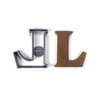 Písmeno L (10cm) vykrajovátko/formička Písmeno L (10cm) vykrajovátko/formička