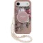 Guess IML Flowers Strap MagSafe kryt iPhone Air růžový