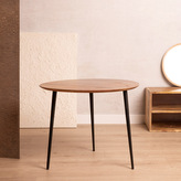 Stolik kawowy | REN | lite drewno akacji + metal | 60x60x40 cm | 875422