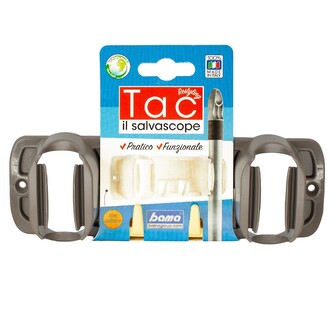 BAMA Věšák na úklidové pomůcky TAC RESTYLING, hnědá