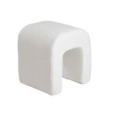 Pufa | HUGILL | ecru w tkaninie TEDDY | 40x40x40 cm | 704574