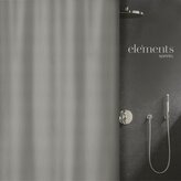 Elements by Spirella sprchový závěs MERA, šedý, 120 x 200 cm, polyester