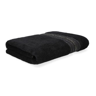 Ręcznik | DUKE | z delikatnym lureksem czarny  | 70x130 cm | SS22 926086