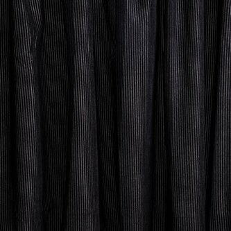 Zasłona | VELAS | welwetowa imitacja sztruksu czarna | 140X250CM | 742507