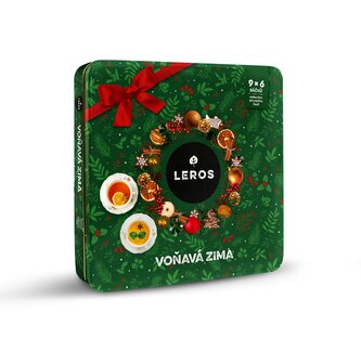 LEROS Dárková sada v plechové dóze (9 x 6 nálev. sáčků) - Voňavá zima - pro milovníky čaje