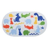 MSV dětská protiskluzová podložka ZOO, barevná, PVC, 69 x 39 cm