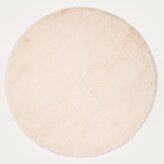 Dywan | FALEN | z imitacji futra okrągły beżowy | 90 cm | 750540