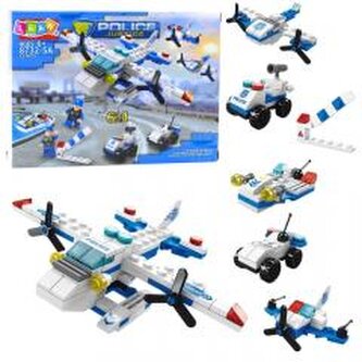 Klocki konstrukcyjne Helikopter Pojazdy 6w1 137el