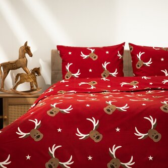 Pościel | REINDEER | z mikrofibry w renifery | 140x200 cm +1*50x60 cm | 704666
