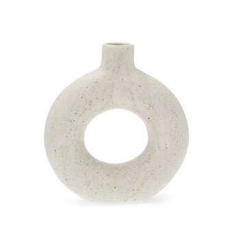 Wazon NOVO z dziurą biały 19x5,5x21 cm Wazon NOVO z dziurą biały 19x5,5x21 cm