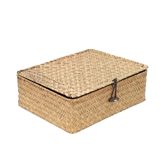 Szkatułka TALULAH pleciona naturalna 25x20x8 cm Szkatułka TALULAH pleciona naturalna 25x20x8 cm