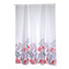 MSV sprchový závěs BRIDS, motiv květin, bílý, 180 x 200 cm, polyester, s kroužky