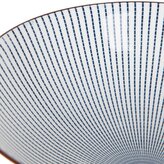 Miska | SALADO | w paski z brązowym rantem | 21 cm | 884714
