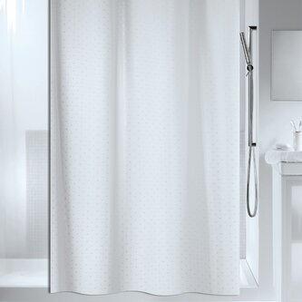 Spirella sprchový závěs RICCO, bílý, 180 x 200 cm, polyester
