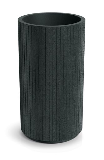 Květináč CORO ROUND HIGH 40 cm - barva: tmavě šedá