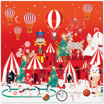Ubrousky PAW Dekor L (20ks) Winter Wonderland Christmas