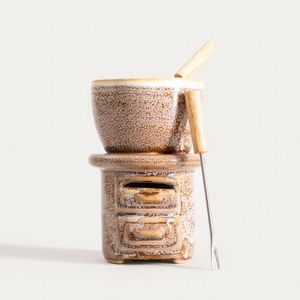 Zestaw do fondue | KROS | z podgrzewaczem | 15x12 cm | 751363 Zestaw do fondue | KROS | z podgrzewaczem | 15x12 cm | 751363