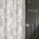 Elements by Spirella sprchový závěs RAIO, kruhy, béžový, 180 x 200 cm, polyester