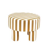 Pufa | CHIARO | Beżowo biała | 50x50x37 cm | 741111