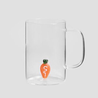 Szklanka | ORTAGGIO | z uchem z marchewką | 0,48 l | 730108 Szklanka | ORTAGGIO | z uchem z marchewką | 0,48 l | 730108