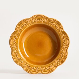 Talerz | SALTIS | głęboki bursztynowy | 22 cm | 750908