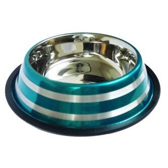 Miska nerez LINE tyrkysová 0,7l/17cm(72)