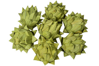 Dekorace - Khejur artichoke apple green 6 cm 2 ks