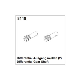 DF models Hřídel diferenciálu pro 3144