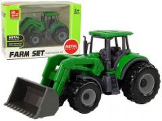 Traktor spychacz zielony