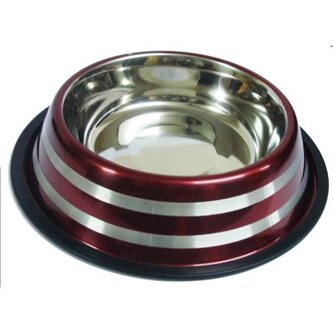 Miska nerez LINE červená 0,2l/12cm(144)