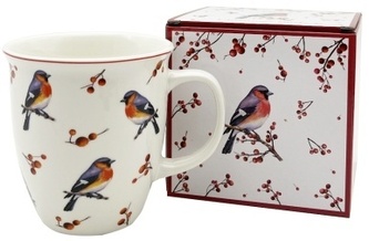 Porcelánový hrnek v dárkové krabičce Christmas Birds 3