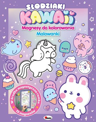 Magnesy do kolorowania. Słodziaki kawaii