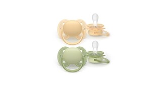 Philips AVENT Šidítko Ultrasoft Premium neutral 6-18m, 2 ks