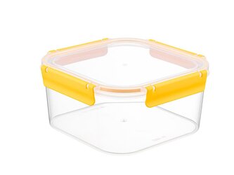 PLASTOVÁ NÁDOBA NA UCHOVÁVÁNÍ POTRAVIN ČTVERECOVÁ CLIP GUARD 2,9L ŽLUTÁ