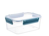 PLASTOVÁ NÁDOBA NA UCHOVÁVÁNÍ POTRAVIN OBDELNÍKOVÁ CLIP GUARD 1,7L MODRÁ